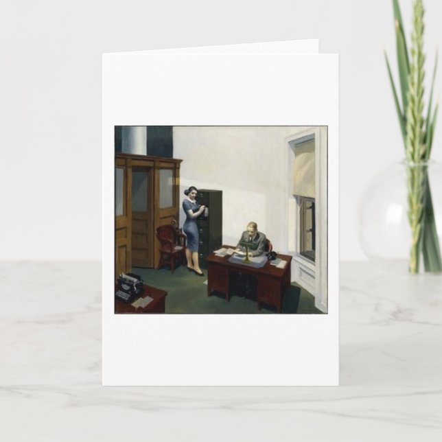Office at Night - Edward Hopper Card (Front)