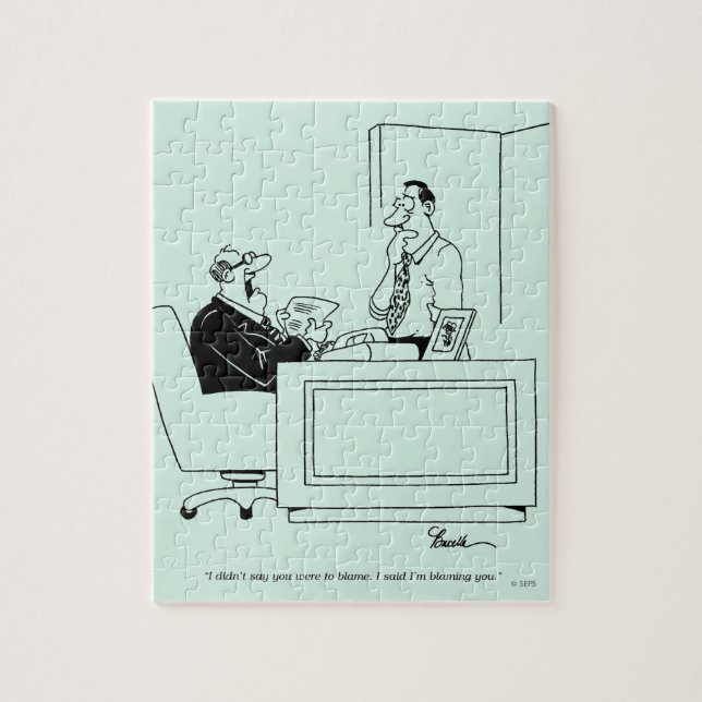 Office Blame Jigsaw Puzzle (Vertical)