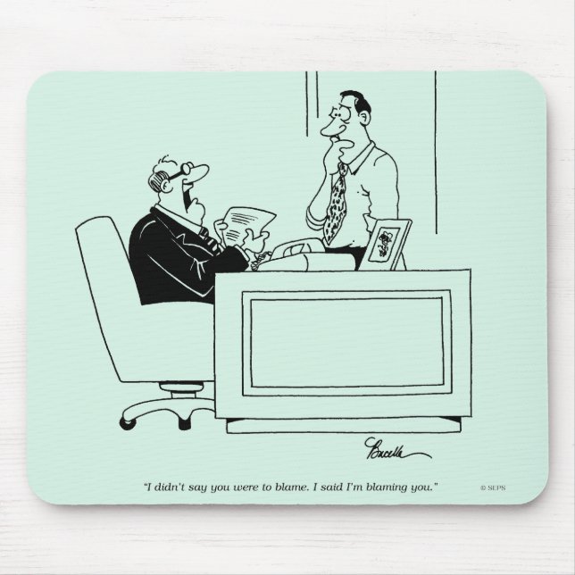 Office Blame Mouse Pad (Front)
