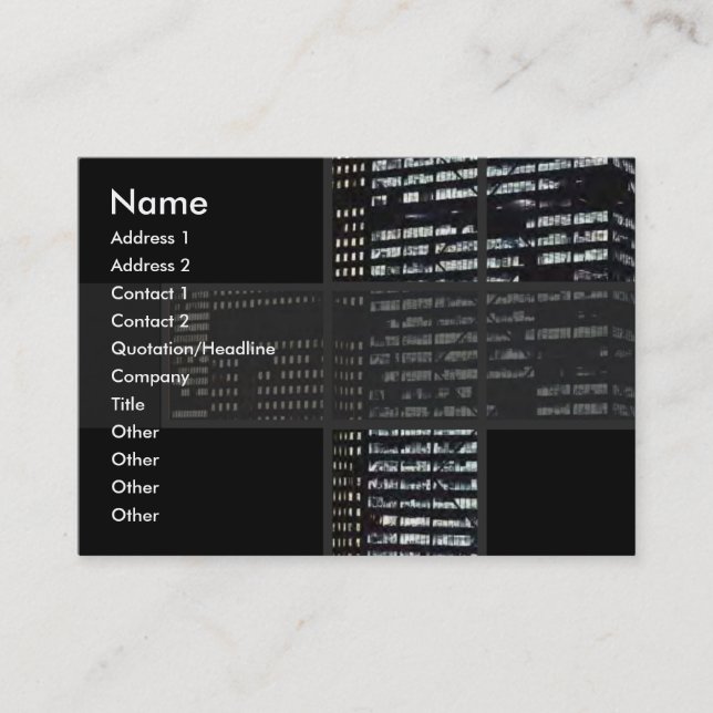 Office Buildings Business Card (Front)