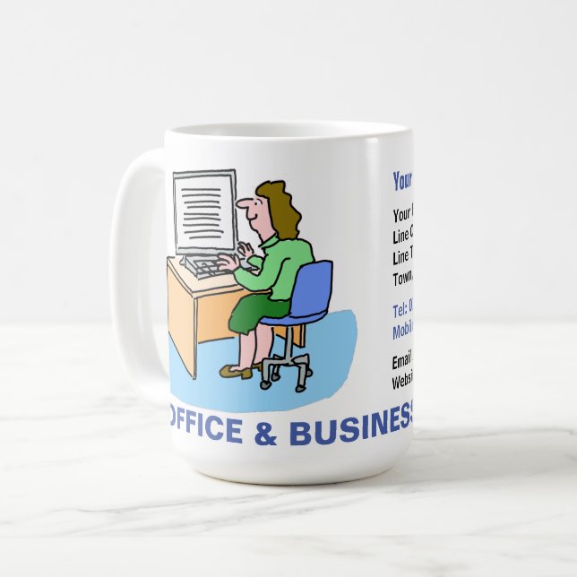 Office & Business Services. Coffee Mug (Front Left)