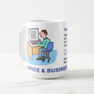 Office & Business Services with White Male. Coffee Mug