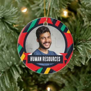 Office Christmas Tree - Human Resources Ceramic Ornament