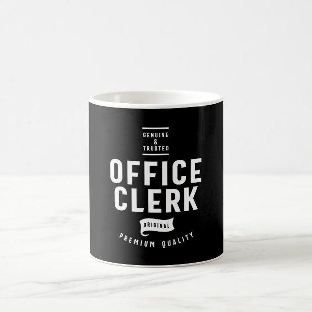 Office Clerk Job Title Gift Coffee Mug (Center)