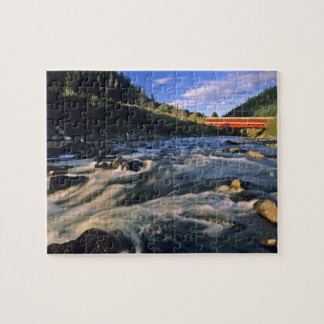 Office Covered Bridge the longest in Oregon at Jigsaw Puzzle (Horizontal)