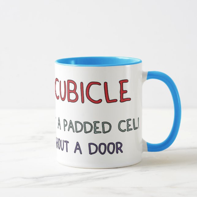 Office Cubicle Joke Mug (Right)