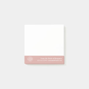Office Custom Modern Simple Logo From the Desk of Post-it Notes