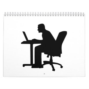 Office desk computer calendar