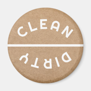 Office Dishwasher Notices Clean & Dirty Magnet