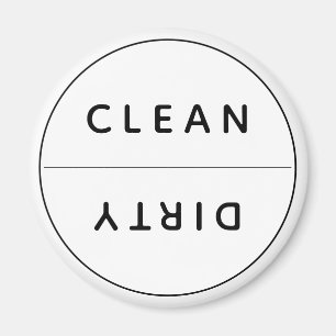 Office Dishwasher Notices Clean & Dirty Magnet