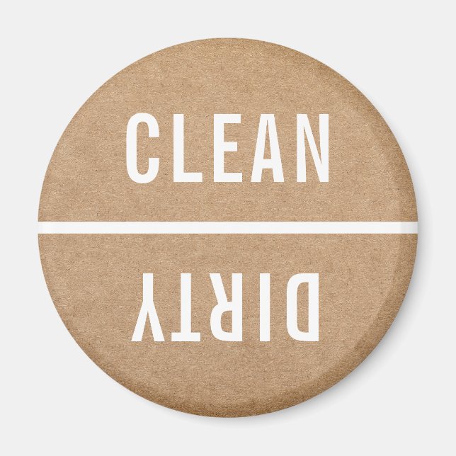Office Dishwasher Notices Clean & Dirty Magnet (Front)