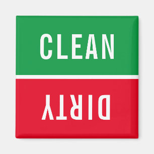 Office Dishwasher Notices Clean & Dirty Magnet