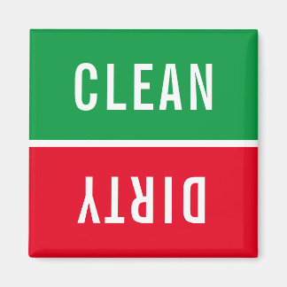 Office Dishwasher Notices Clean & Dirty Magnet