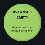 Office Dishwasher Notices Magnet<br><div class="desc">Fed up with confusion over the office dishwasher? Is it full?  Is it empty? Always finding the wash interrupted by people opening it mid-wash? Then look no further,  here is a handy answer to your problem!</div>