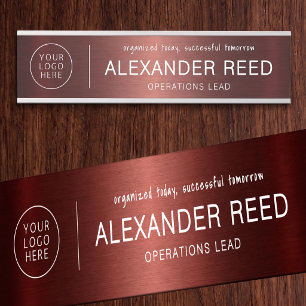 Office Door With Logo Name Plates Elegant