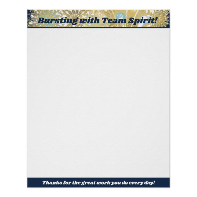 Office employee kudos board post-it recognition poster (Front)