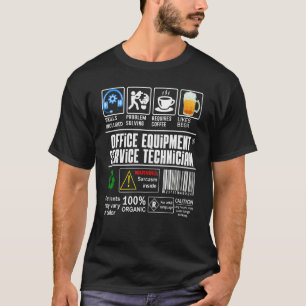 Office Equipment Service Technician Skills Solving T-Shirt