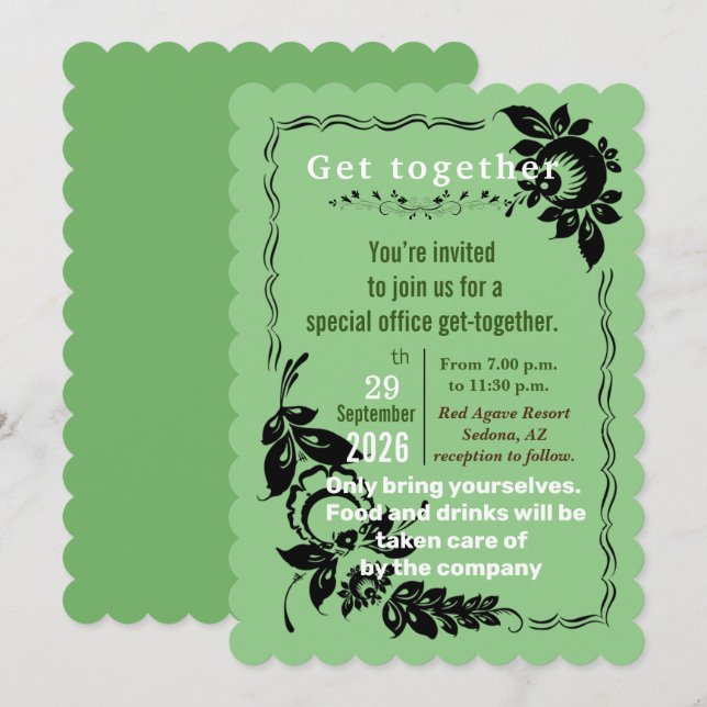 Office Get together Invitation (Front/Back)