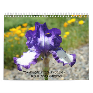 OFFICE GIFT CALENDAR Iris Flowers Teamwork!