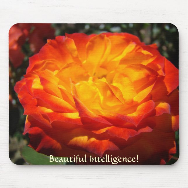 OFFICE gifts Beautiful Intelligence Rose mousepad (Front)