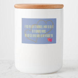 Office Home wedding Personalise Destiny Destiny'S Food Label