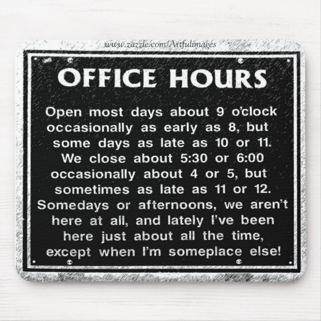 Office Hours Mouse Pad (Front)