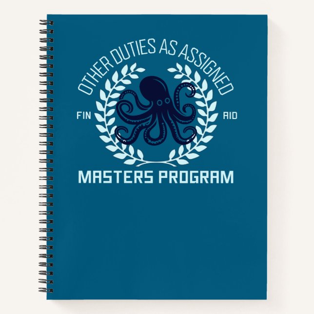 Office Humour Coworker Gift Notebook (Front)
