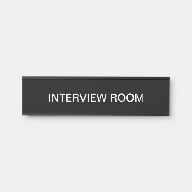 Office Interview Room Wall or Door SIgn (Front)
