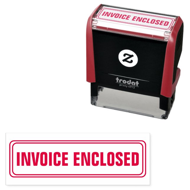 Office Invoice Enclosed  Self-inking Stamp (In Situ)