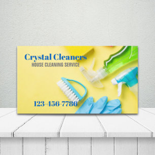 Office Janitorial Housekeeping Cleaning Services Business Card