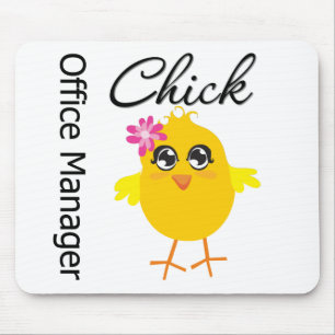 Office Manager Chick Mouse Pad