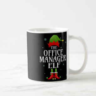 Office Manager Elf Xmas Matching Family Group Chri Coffee Mug