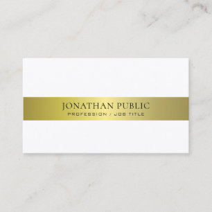 Office Modern Stylish Attorney Director Plain Luxe Business Card