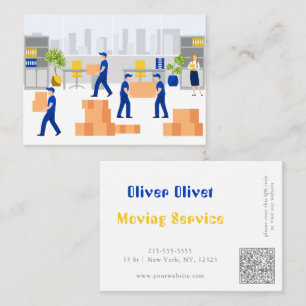 Office Moving Service Business Card