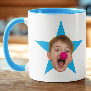 Office Mug, Your Face Office Mug, Face Star Mug