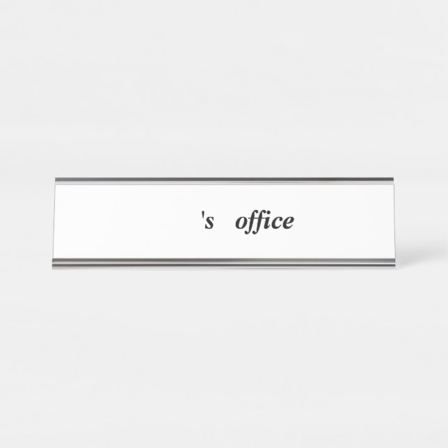 office Name Plates (Front)