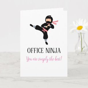 Office Ninja Administrative Assistant Appreciation Card