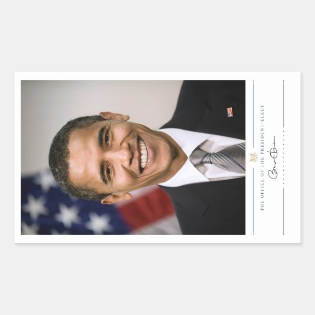 Office of the President Elect Barack Obama Rectangular Sticker (Front)