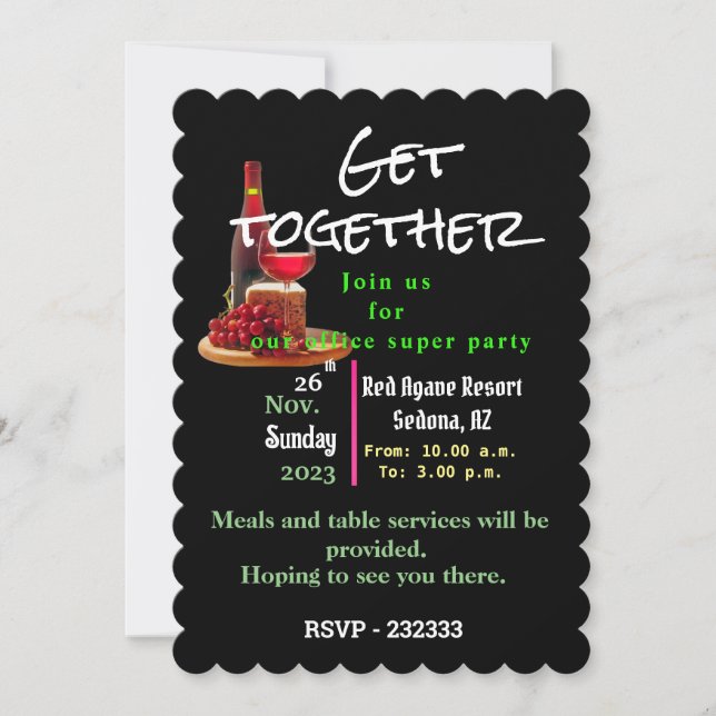 Office party invitation (Front)