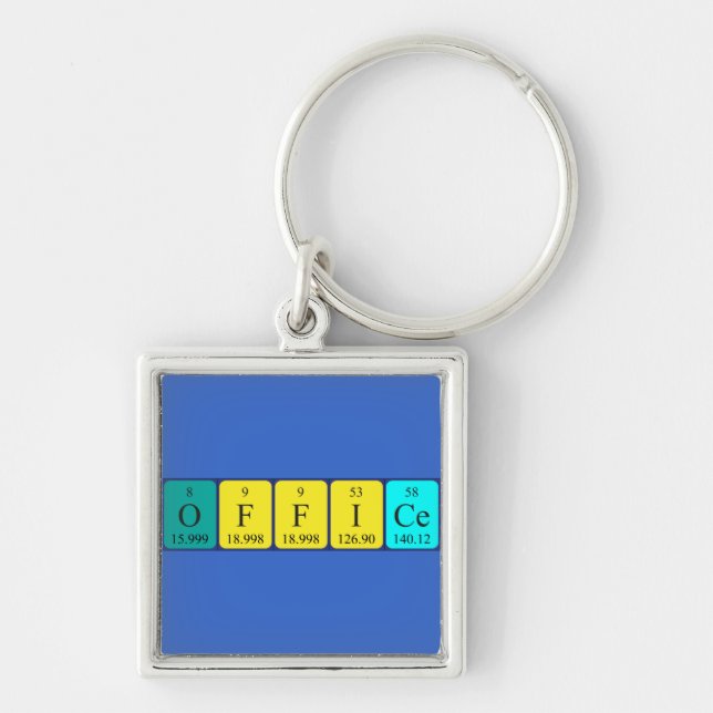 Office periodic table word keyring (Front)