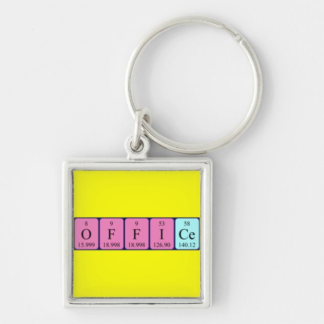 Office periodic table word keyring 4 (Front)