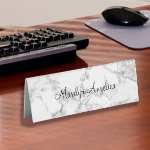 Office Professional Monogram Marble Design