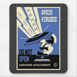 Office Propaganda: Downloads (blue) Mouse Pad