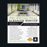 Office Setting, Cleaning Service Advertising Flyer<br><div class="desc">Office Setting,  Cleaning Service Advertising Flyer by The Business Card Store.</div>