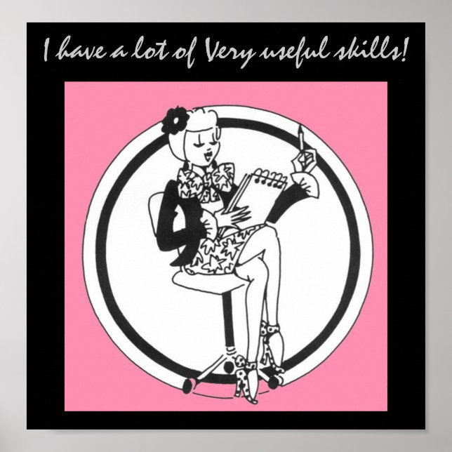 Office Skills Poster (Front)