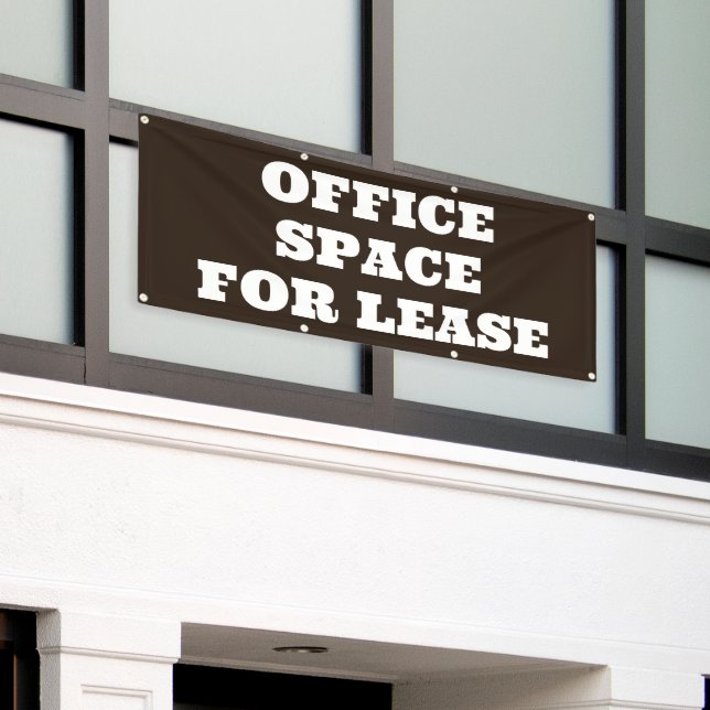 Office Space for Lease Banner (Outside Building)