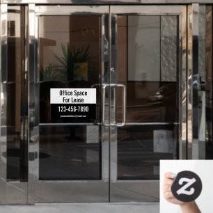Office Space For Lease Phone Number Black & White