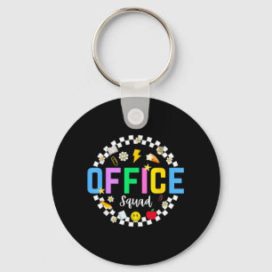 Office Squad Back to School Happy First Day of Key Ring