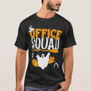 Office Squad Spooky Halloween Back To School Admin T-Shirt
