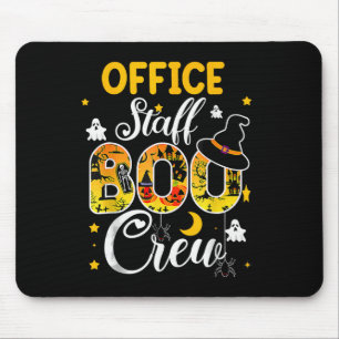 Office Staff Boo Crew Funny Halloween Matching Cos Mouse Pad